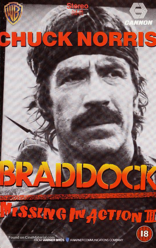 Braddock: Missing in Action III - British Movie Cover