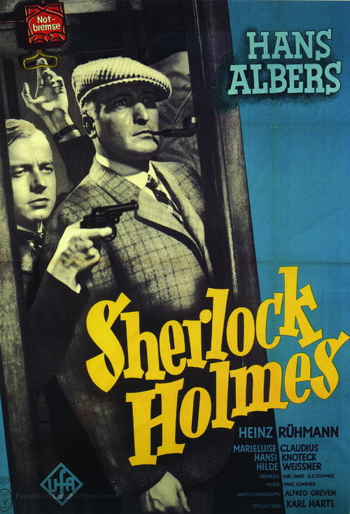 Der Mann, der Sherlock Holmes war - German Movie Poster