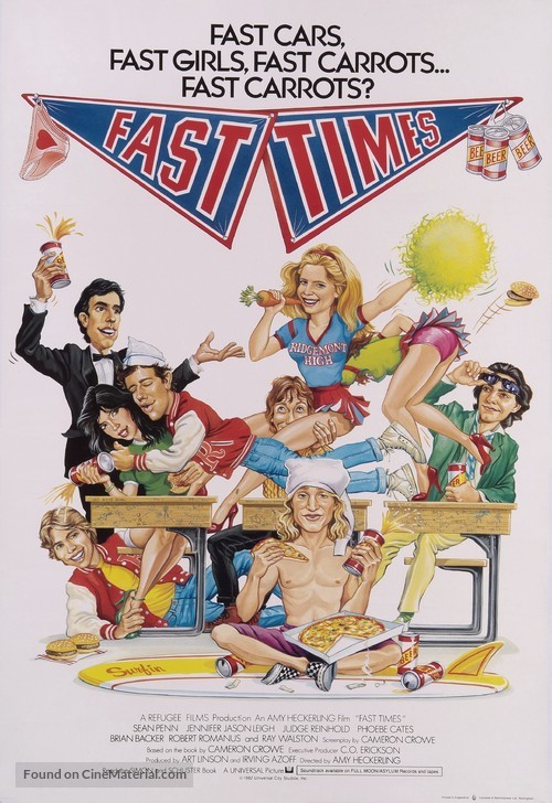 Fast Times At Ridgemont High - British Movie Poster