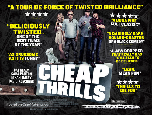 Cheap Thrills - British Movie Poster