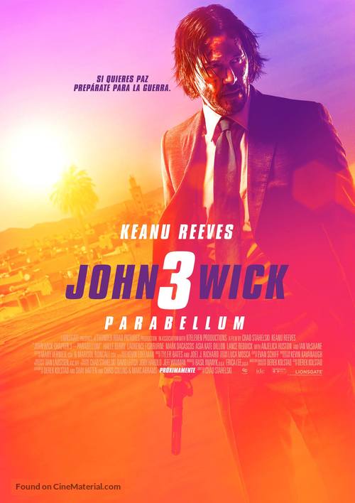 John Wick: Chapter 3 - Parabellum - Colombian Movie Poster