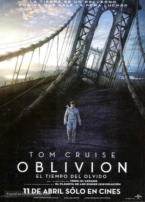Oblivion - Argentinian Movie Poster