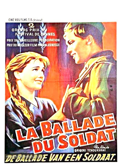 Ballada o soldate - Belgian Movie Poster