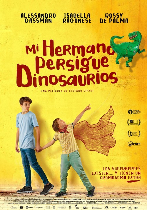 Mio fratello rincorre i dinosauri - Spanish Movie Poster