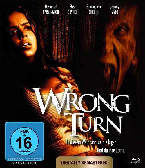 Wrong Turn - German Blu-Ray movie cover