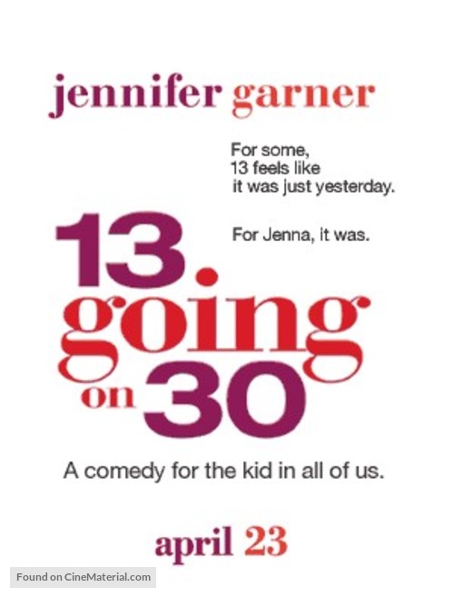 13 Going On 30 - Movie Poster