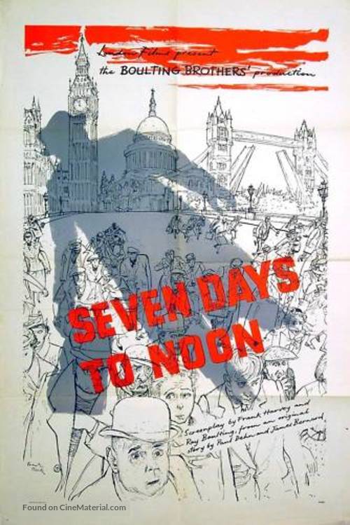 Seven Days to Noon - British Movie Poster