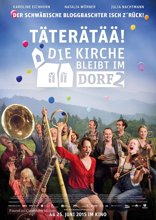 T&auml;ter&auml;t&auml;&auml; - Die Kirche bleibt im Dorf 2 - German Movie Poster