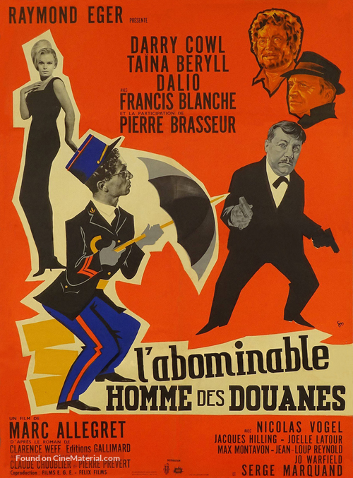 L&#039;abominable homme des douanes - French Movie Poster