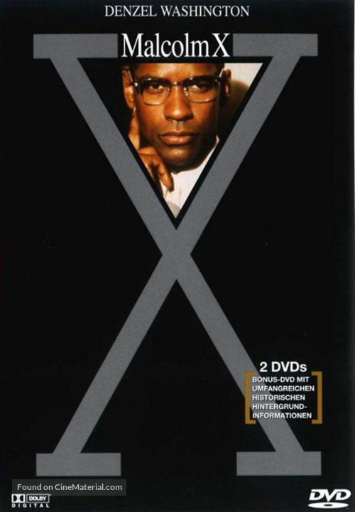 Malcolm X - German DVD movie cover