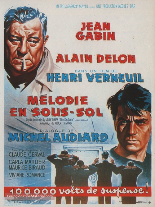 M&eacute;lodie en sous-sol - French Movie Poster