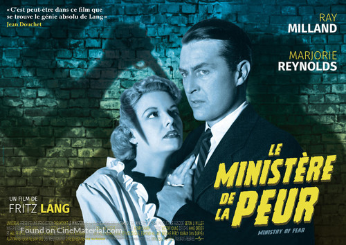 Ministry of Fear - French Re-release movie poster