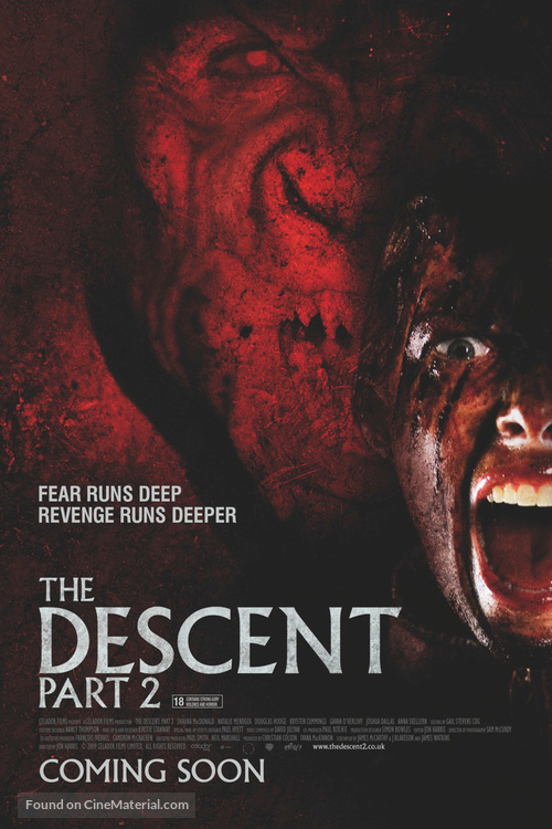 The Descent: Part 2 - British Movie Poster