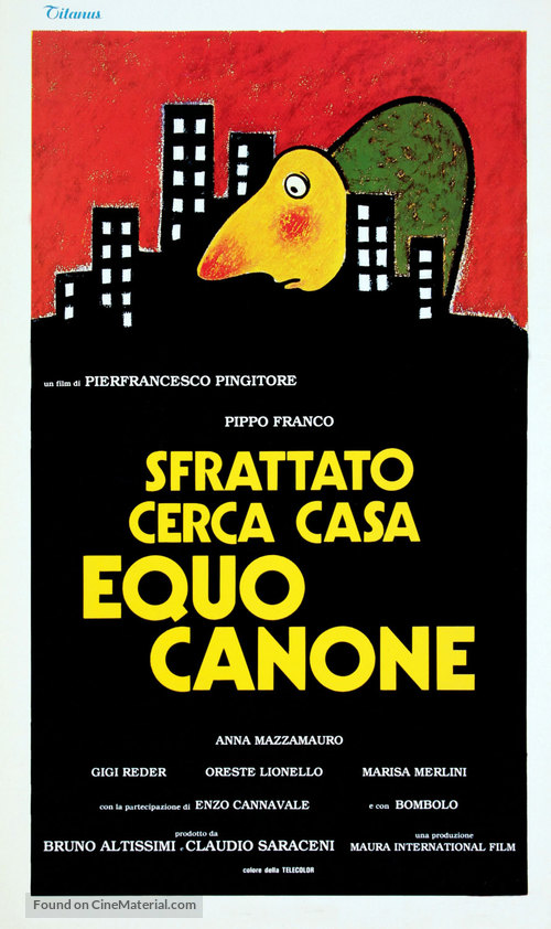 Sfrattato cerca casa equo canone - Italian Movie Poster