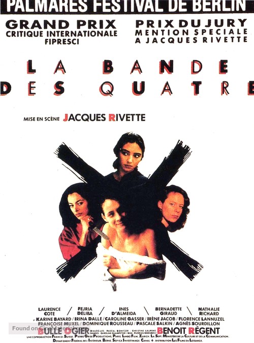 La bande des quatre - French Movie Poster