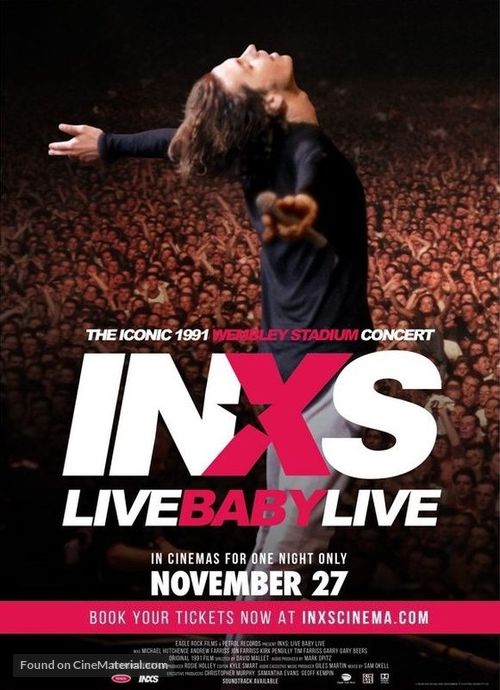 INXS: Live Baby Live - British Movie Poster