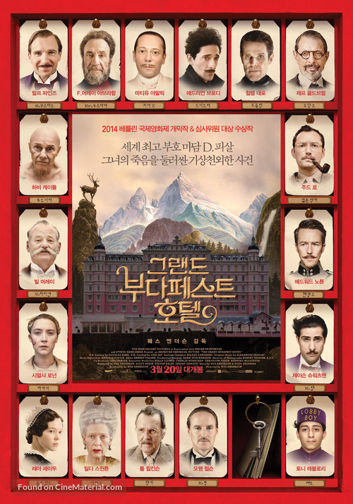 The Grand Budapest Hotel - South Korean Movie Poster