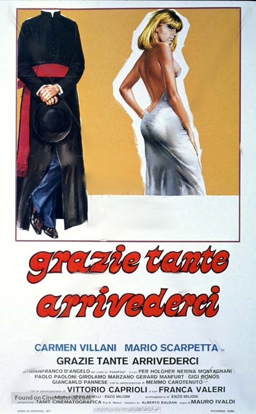 Grazie tante - Arrivederci - Italian Movie Poster