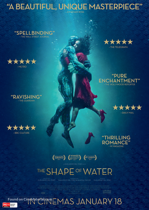 The Shape of Water - Australian Movie Poster