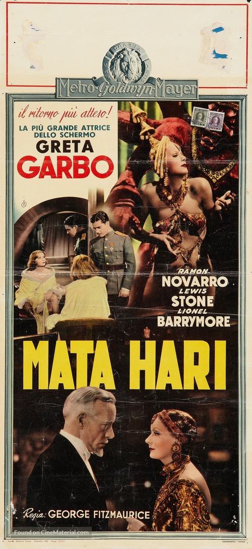 Mata Hari - Italian Movie Poster