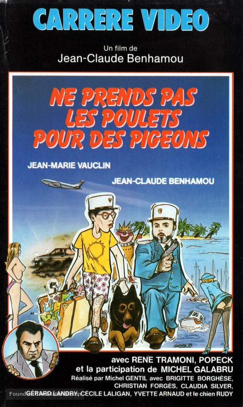 Ne prends pas les poulets pour des pigeons - French Movie Cover