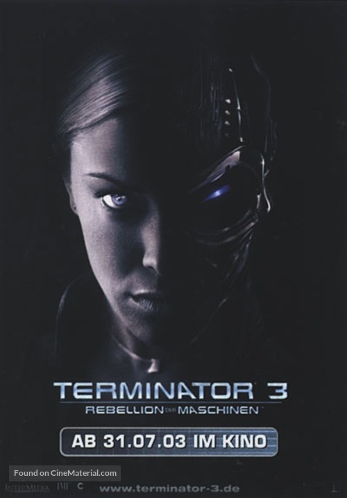 Terminator 3: Rise of the Machines - German Movie Poster