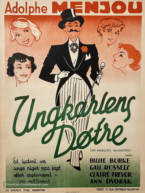 The Bachelor&#039;s Daughters - Danish Movie Poster