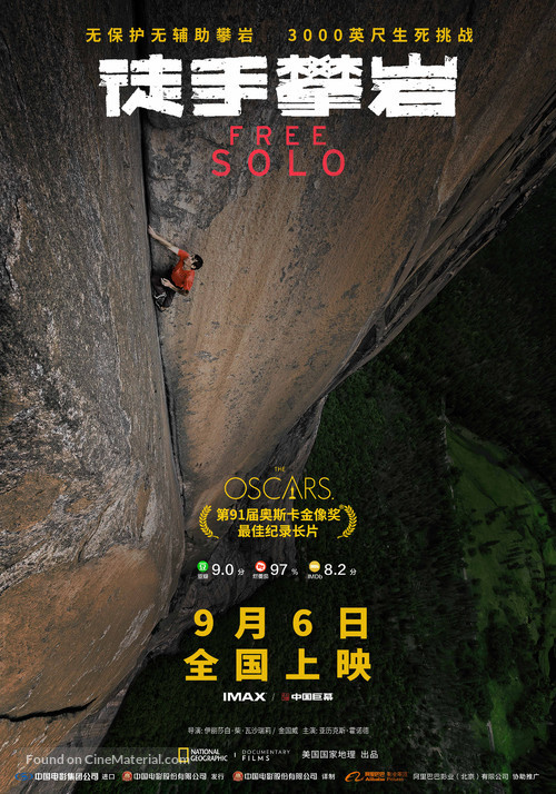 Free Solo - Chinese Movie Poster