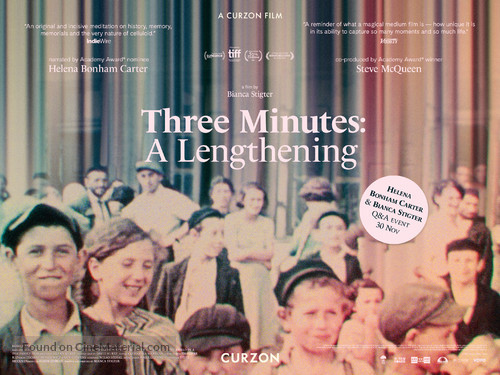 Three Minutes: A Lengthening - British Movie Poster