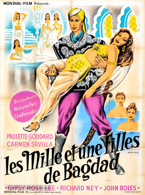 Babes in Bagdad - French Movie Poster