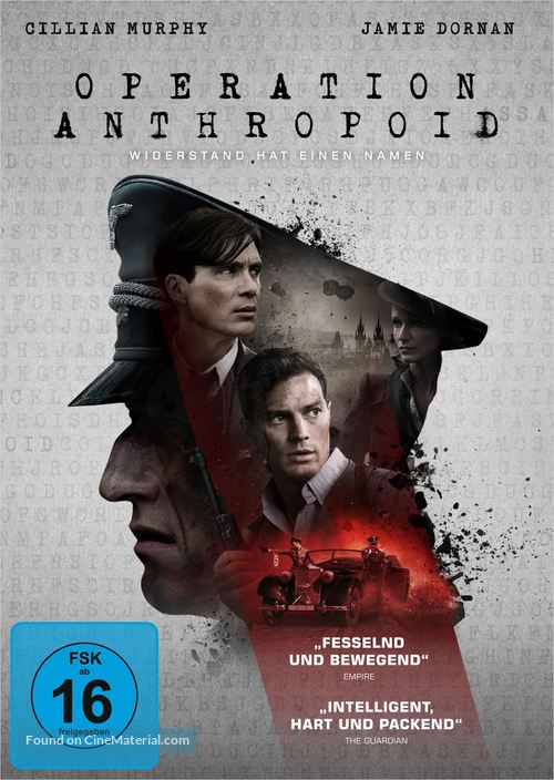 Anthropoid - German DVD movie cover