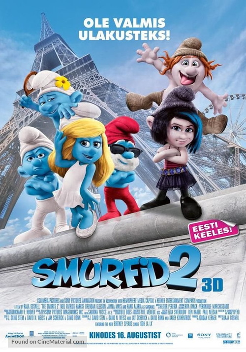 The Smurfs 2 - Estonian Movie Poster
