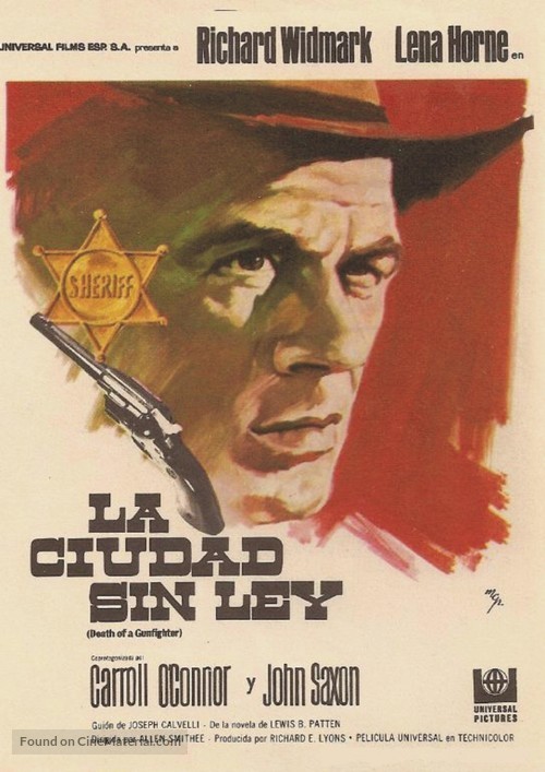 Death of a Gunfighter - Spanish Movie Poster