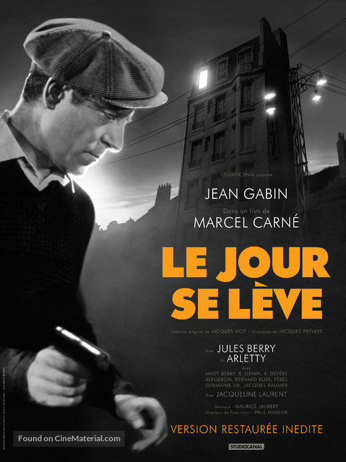 Le jour se l&egrave;ve - French Re-release movie poster