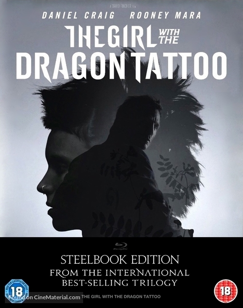 The Girl with the Dragon Tattoo - British Blu-Ray movie cover