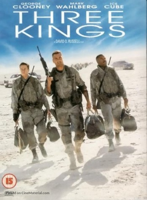 Three Kings - British DVD movie cover
