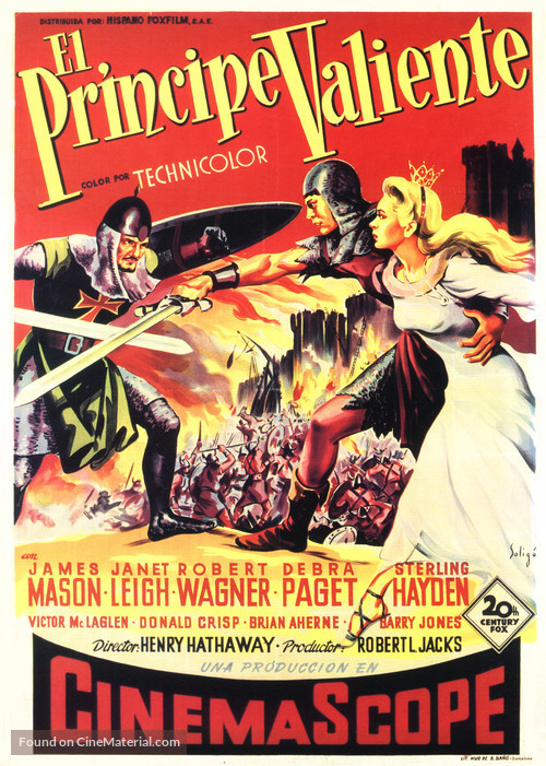 Prince Valiant - Spanish Movie Poster