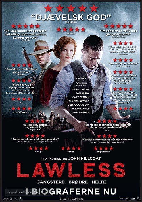 Lawless - Danish Movie Poster