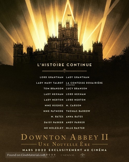 Downton Abbey: A New Era - French Movie Poster