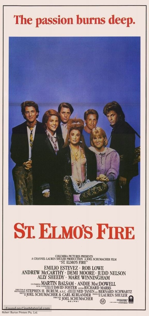 St. Elmo&#039;s Fire - Movie Poster