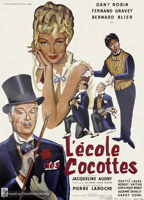 L&#039;&eacute;cole des cocottes - French Movie Poster