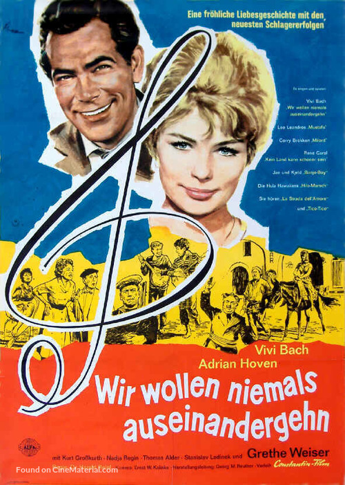 Wir wollen niemals auseinandergehen - German Movie Poster