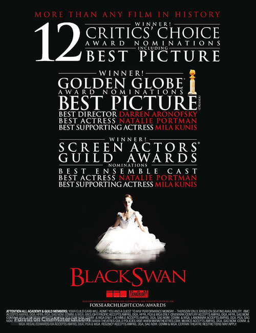 Black Swan - For your consideration movie poster