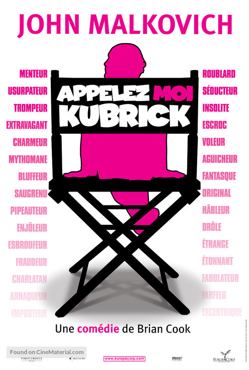 Colour Me Kubrick: A True...ish Story - French Movie Poster