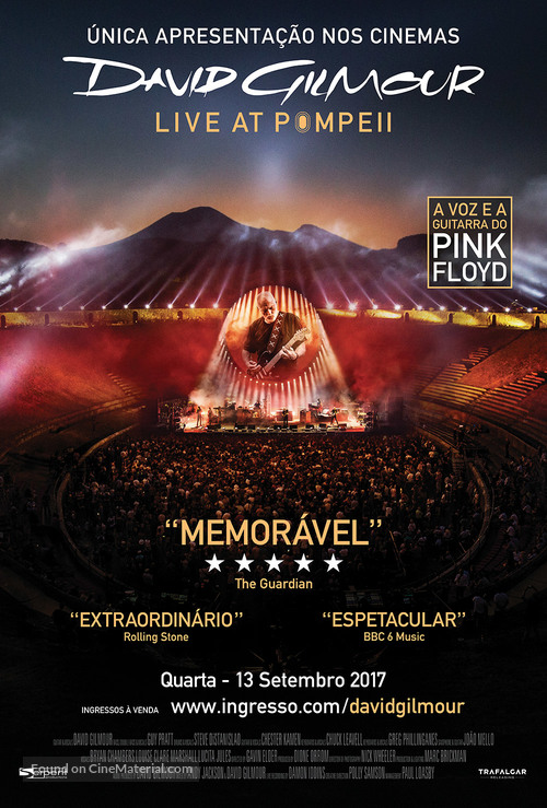 David Gilmour Live at Pompeii - Portuguese Movie Poster