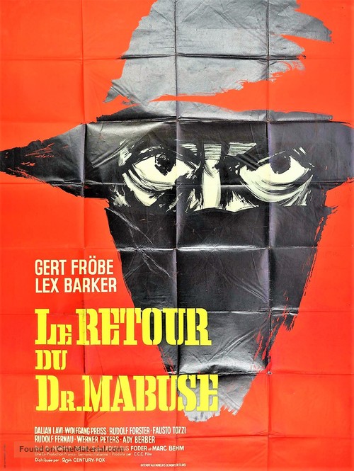 Im Stahlnetz des Dr. Mabuse - French Movie Poster