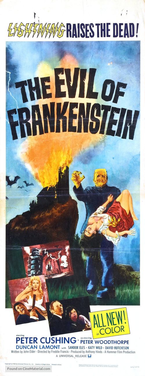 The Evil of Frankenstein - Movie Poster