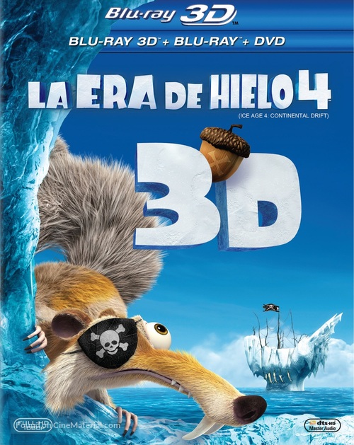 Ice Age: Continental Drift - Mexican Blu-Ray movie cover