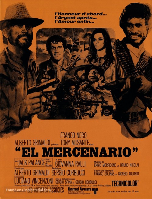 Il mercenario - French Movie Poster