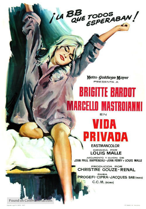 Vie priv&eacute;e - Spanish Movie Poster